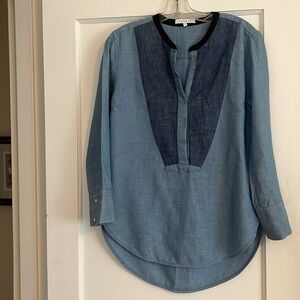 Sandro two tone chambray tunic size 2